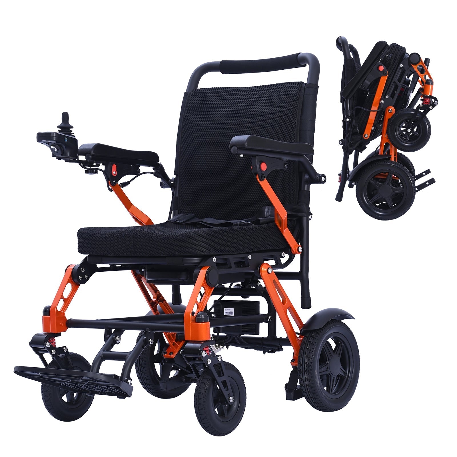 Foldable Lightweight Electric Wheelchair with Removable Battery – 13 Mile Range