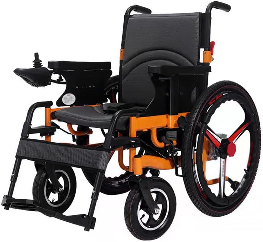 Foldable Electric Wheelchair with Dual Motors and Lithium Battery – Up to 6 km/h