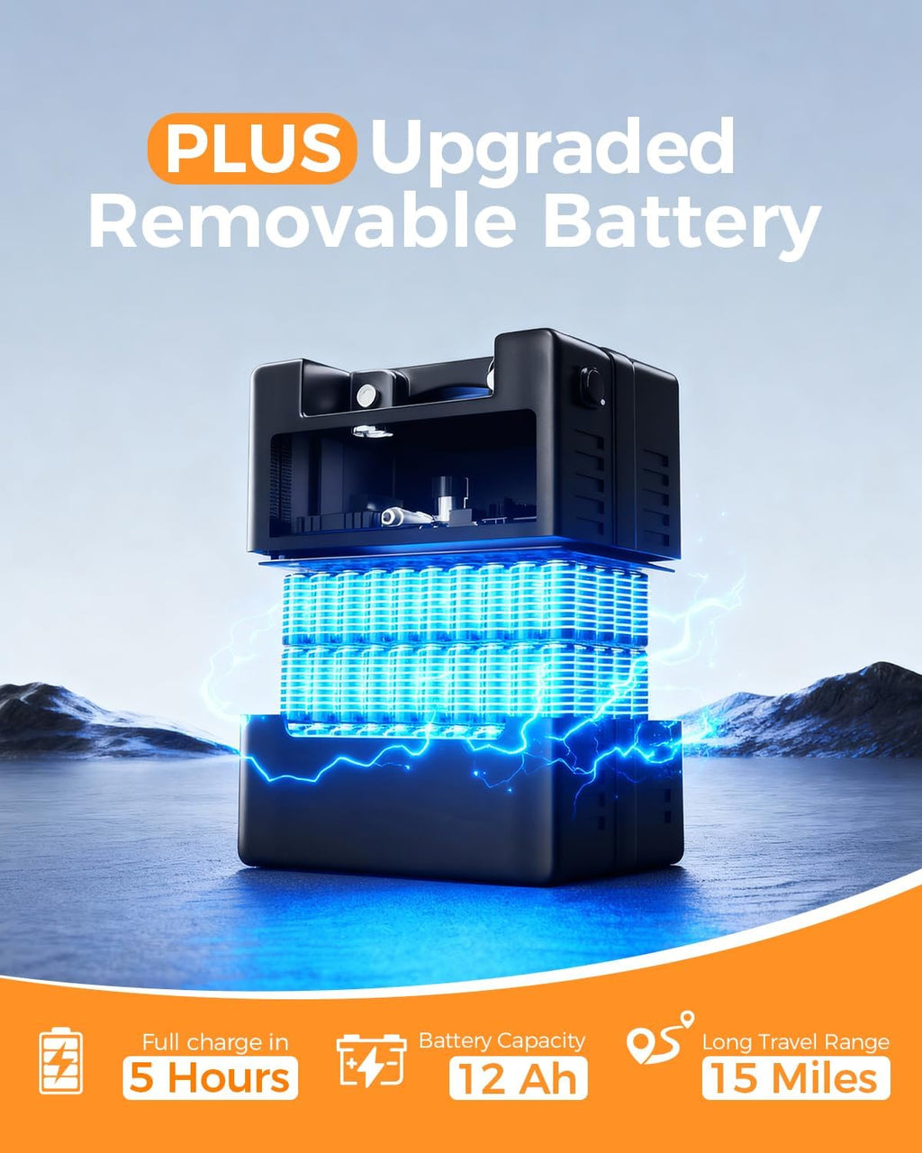 Lightweight Foldable Electric Wheelchair – Long Travel Range, Foldable Motorized , All-Terrain Design