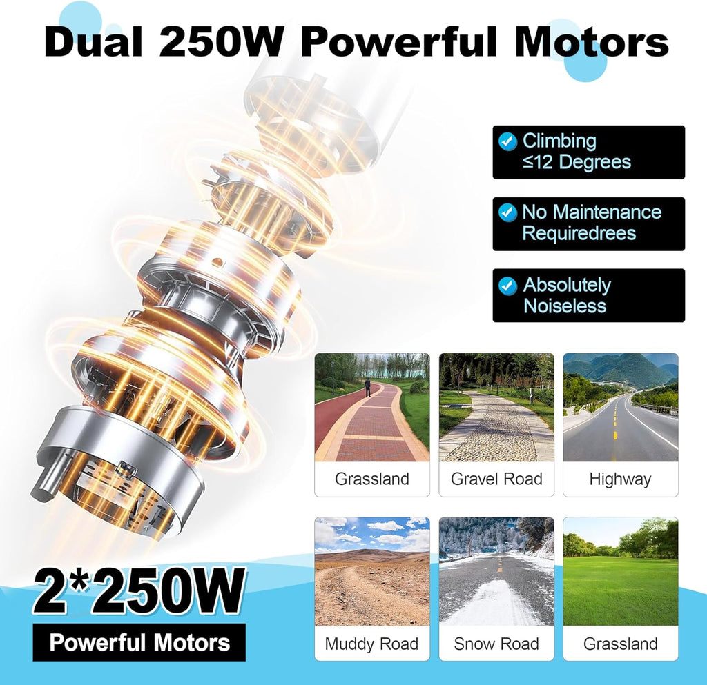 Foldable Electric Wheelchair with Dual Motor, 30-Mile Range, 350 lb Capacity, 2-Year Warranty – Portable Mobility Aid for Adults