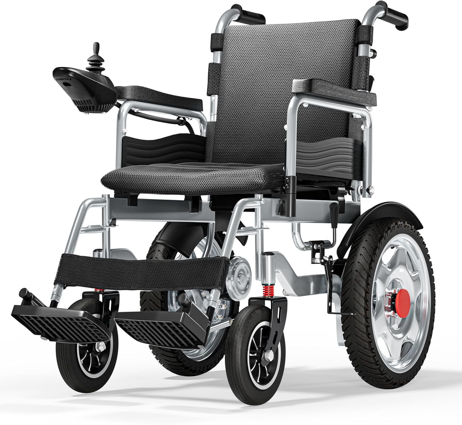 Lightweight Foldable Electric Wheelchair – Long Travel Range, Foldable Motorized , All-Terrain Design