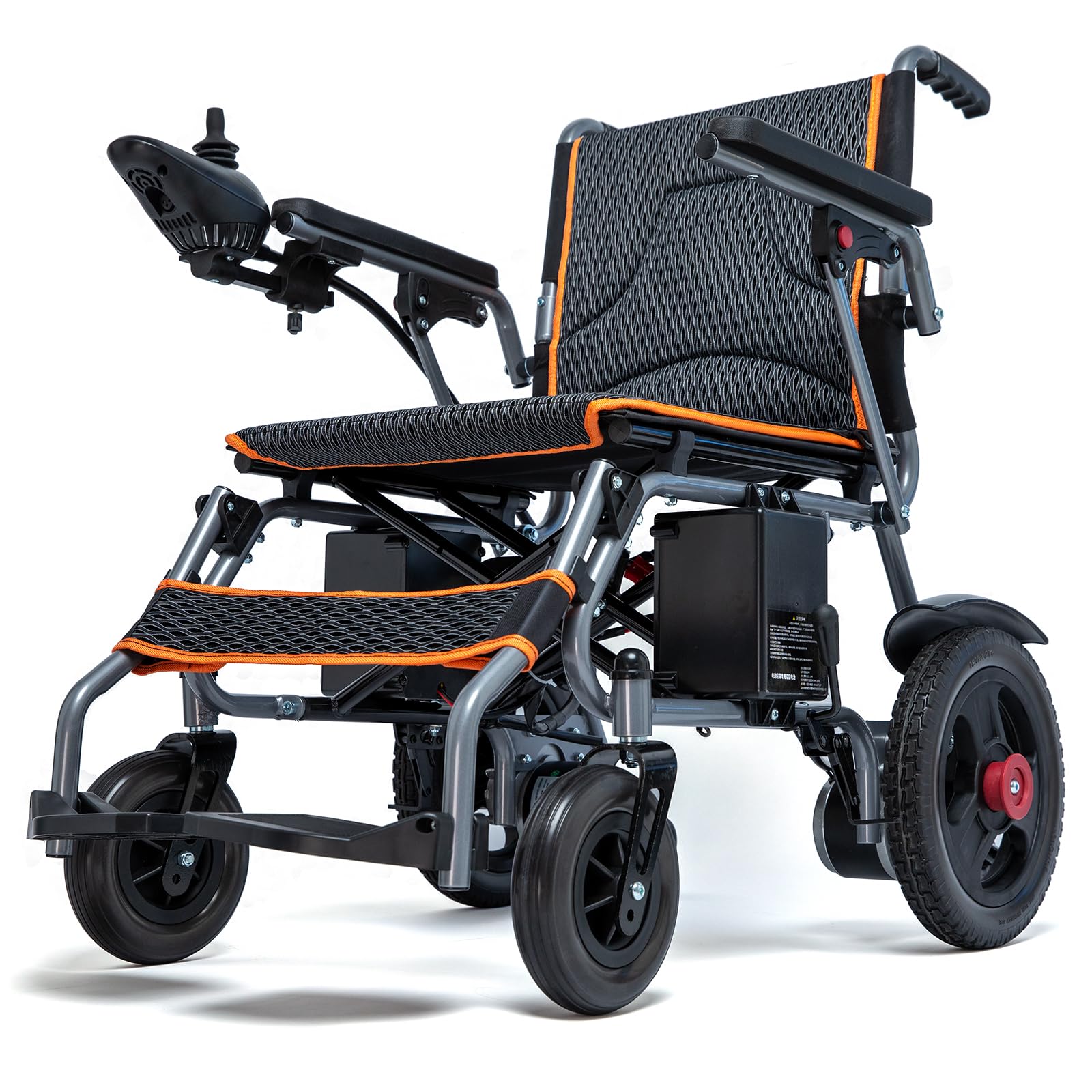 Lightweight Foldable Electric Wheelchair with Removable Battery – 10 Mile Range
