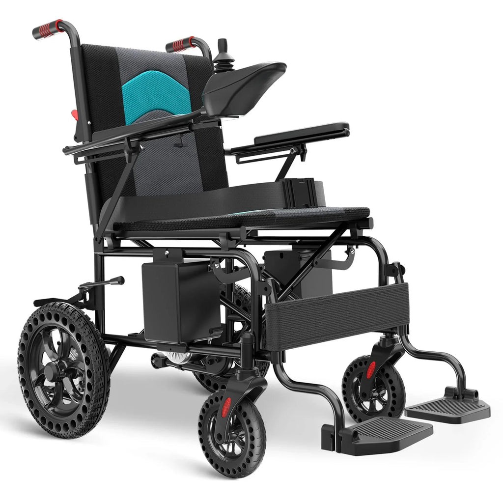 hair, Aluminum Frame, Lithium Battery, Lightweight 40lbs, 15-Mile Range, All-Terrain Power Chair for Adults